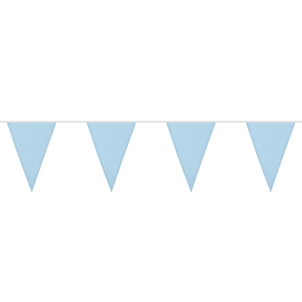 Guirlande Fanions Bleu Ciel 6M - Décoration Fête Anniversaire