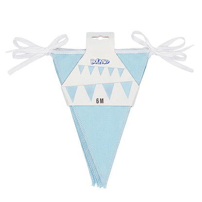 Guirlande Fanions Bleu Ciel 6M - Décoration Fête Anniversaire
