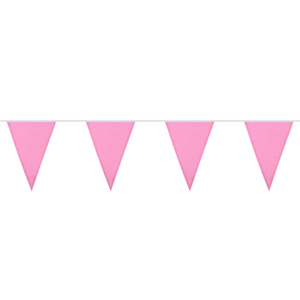 Guirlande Fanions Rose Pastel 6M - Décoration Fête