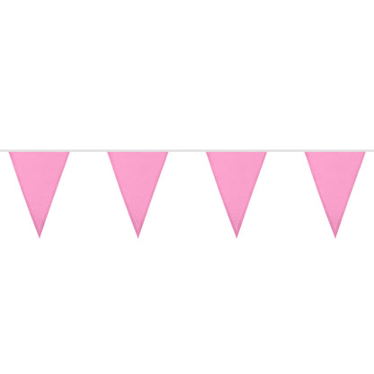 Guirlande Fanions Rose Pastel 6M - Décoration Fête