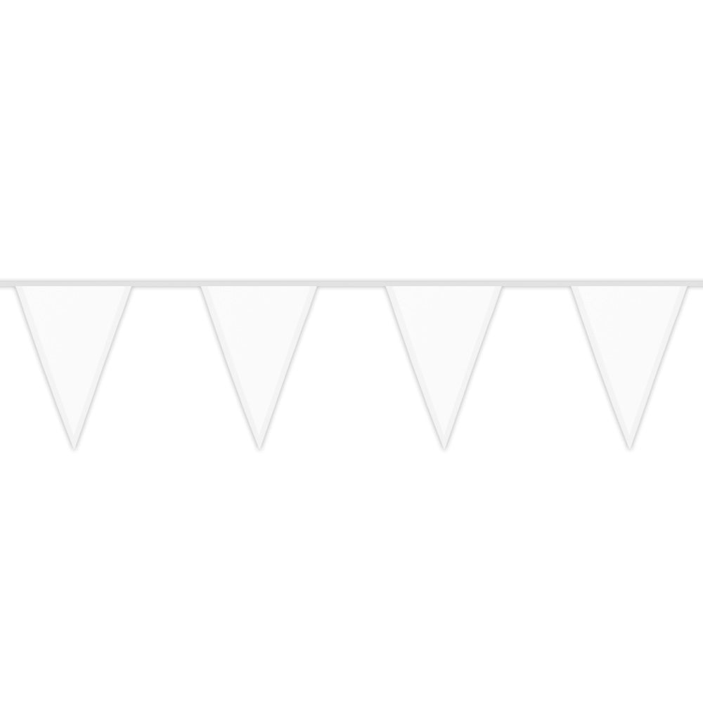 Guirlande Fanion Blanc 6M - Décoration Fête & Mariage
