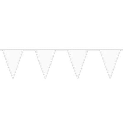 Guirlande Fanion Blanc 6M - Décoration Fête & Mariage