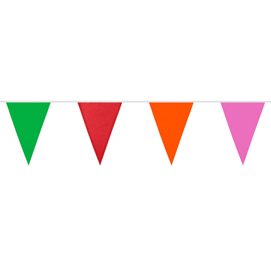 Guirlande Fanions Triangles Colorés 6M - Décoration Fête