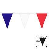Guirlande Fanions Tricolore 6M - Bleu Blanc Rouge
