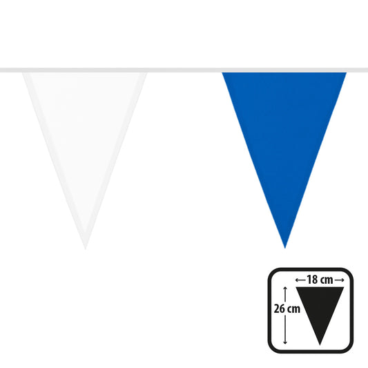 Guirlande Fanions Bleu et Blanc 6M - Décoration Fête