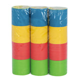 Lot 3 Rouleaux de Ruban Adhésif Multicolore Bleu Jaune Rouge Vert