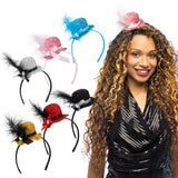 Serre-tête Paillette Chapeau Miniature - 6 Coloris