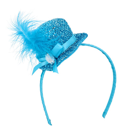 Serre-tête Paillette Chapeau Miniature - 6 Coloris