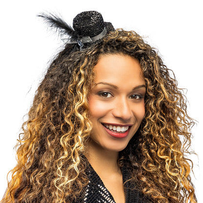 Serre-tête Paillette Chapeau Miniature - 6 Coloris
