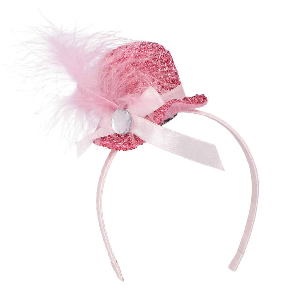 Serre-tête Paillette Chapeau Miniature - 6 Coloris