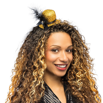 Serre-tête Paillette Chapeau Miniature - 6 Coloris