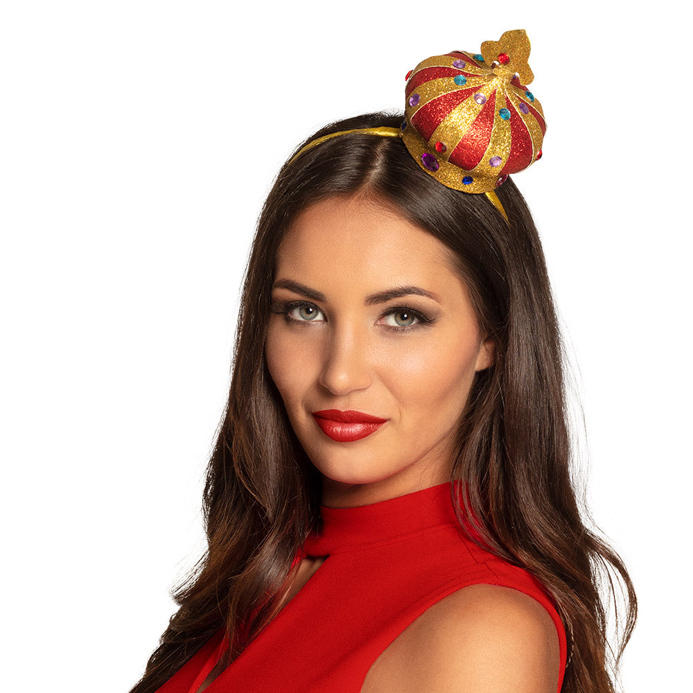 Nœud de Cheveux Noël Luxe - Accessoire Fête Paillettes