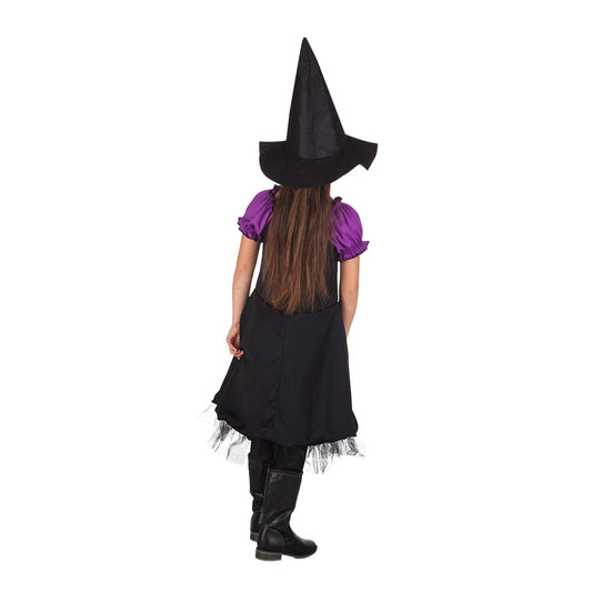 Déguisement Sorcière Enfant Noir et Violet Halloween