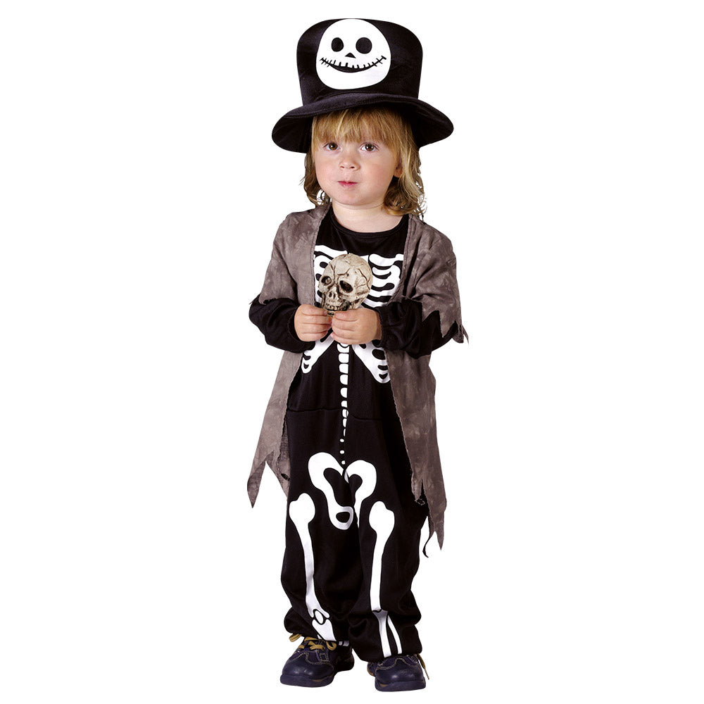 Déguisement Squelette Enfant avec Chapeau Haut de Forme