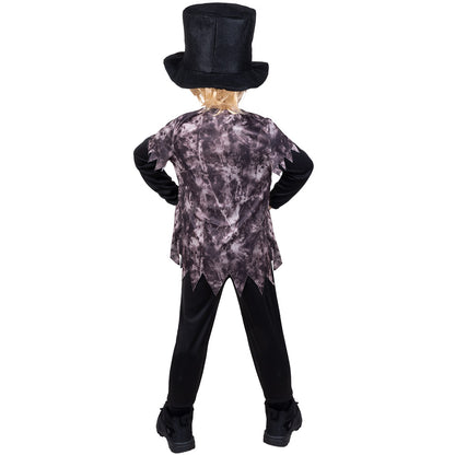 Déguisement Squelette Enfant avec Chapeau Haut de Forme