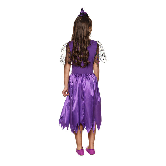 Déguisement Sorcière Enfant Violet avec Accessoires