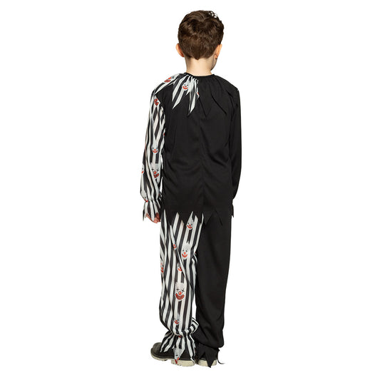 Déguisement Clown Terrifiant Enfant - Costume Halloween Rayé