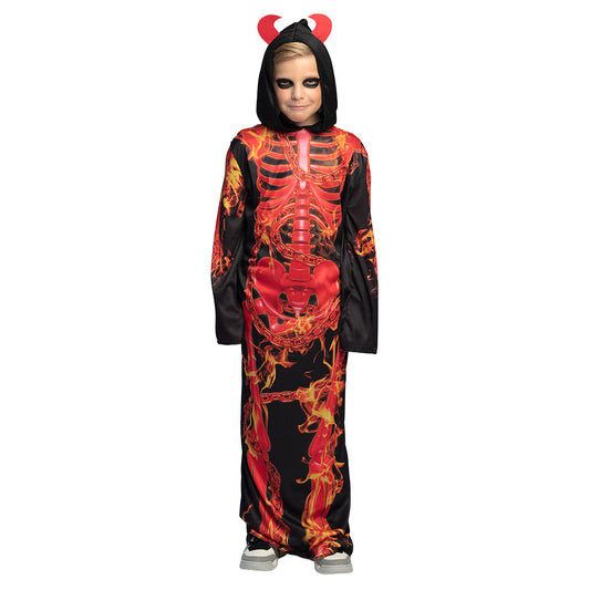 Déguisement Squelette Enflammé Enfant - Costume Halloween