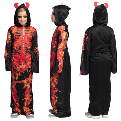 Déguisement Squelette Enflammé Enfant - Costume Halloween