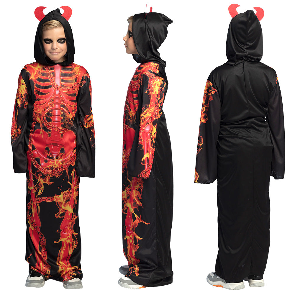 Déguisement Squelette Enflammé Enfant - Costume Halloween