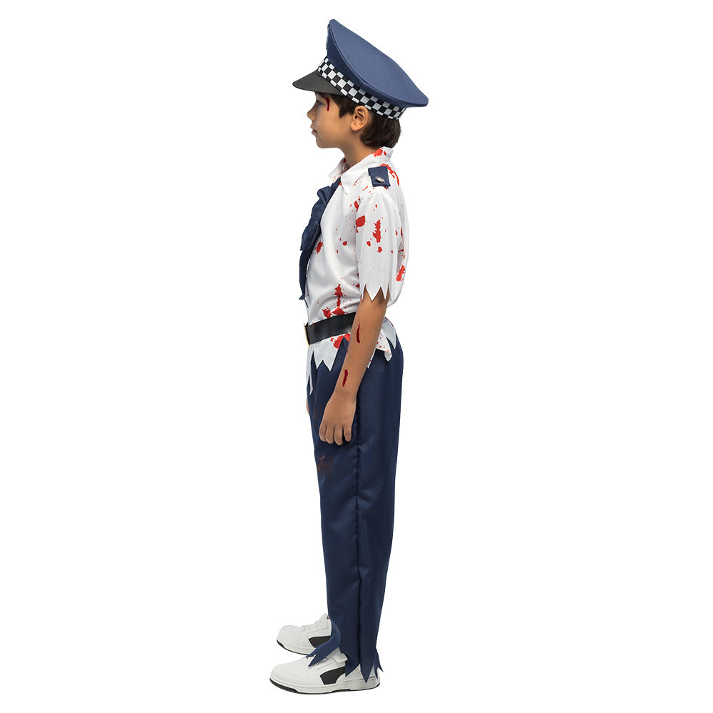 Déguisement Policier Zombie Enfant - Costume Officiel