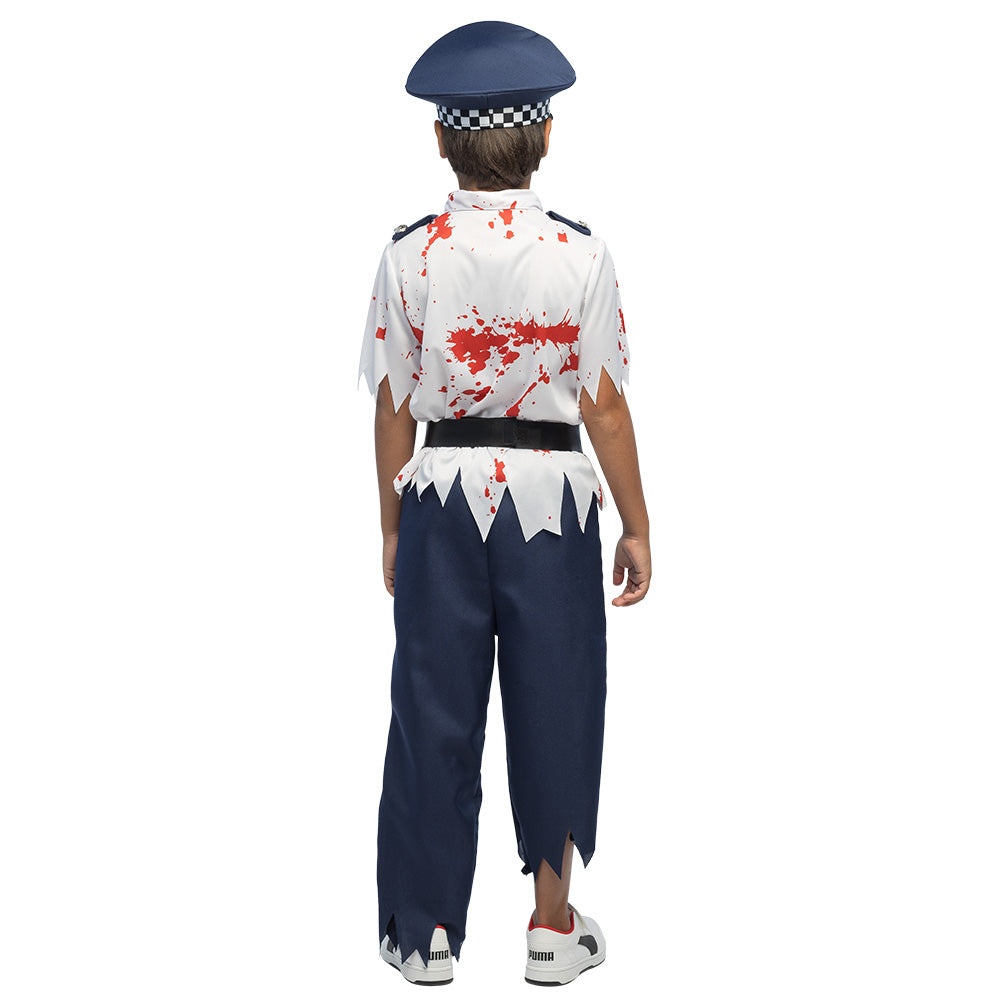 Déguisement Policier Zombie Enfant - Costume Officiel