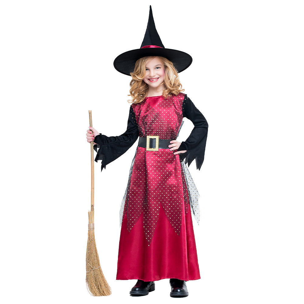 Déguisement Sorcière Magenta Enfant - Costume Halloween