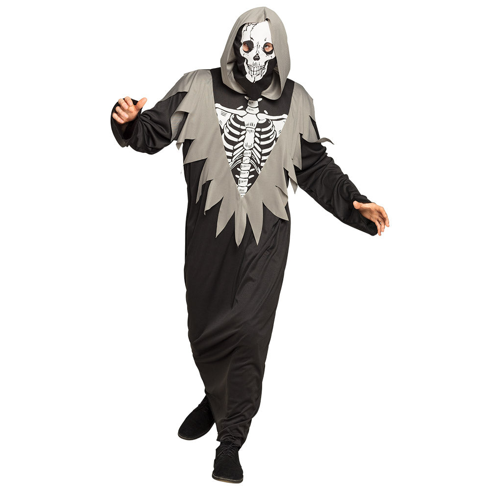 Déguisement Faucheuse Squelette Noir - Costume Halloween Adulte
