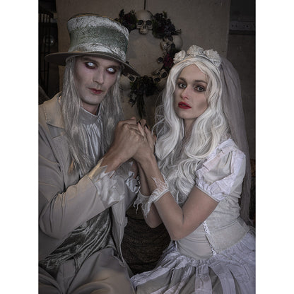 Déguisement Fantôme Élégant Homme - Costume Blanc Gothique