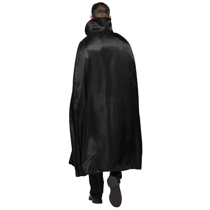 Costume Vampire Élégant - Cape Noire et Gilet Bordeaux
