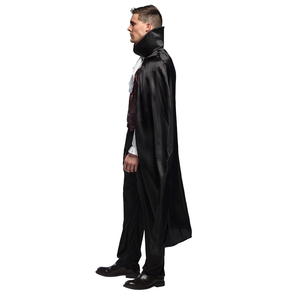 Costume Vampire Classique avec Cape Noire - Déguisement Adulte