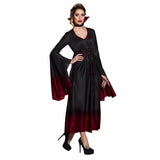 Robe Vampire Gothique Noire et Rouge - Déguisement Adulte