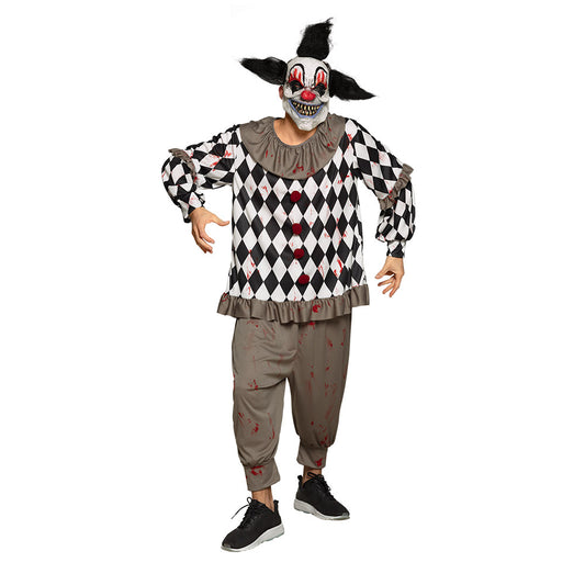 Déguisement Clown Terrifiant avec Masque - Costume Complet Adulte