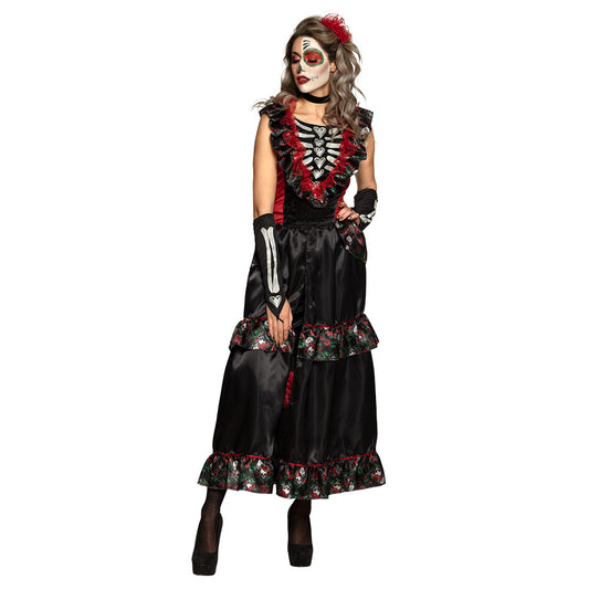 Déguisement Squelette Mariée Jour des Morts Luxe Femme