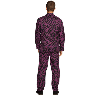 Costume Joker Violet Zébré - Déguisement Complet Adulte