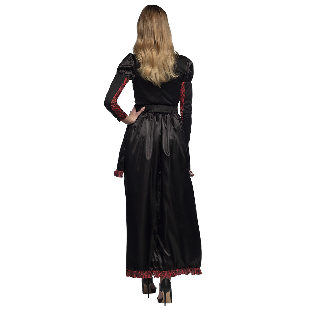 Déguisement Squelette Élégant Femme - Robe Longue Halloween