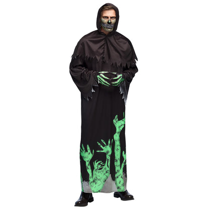 Déguisement Zombie Phosphorescent - Robe Longue avec Masque