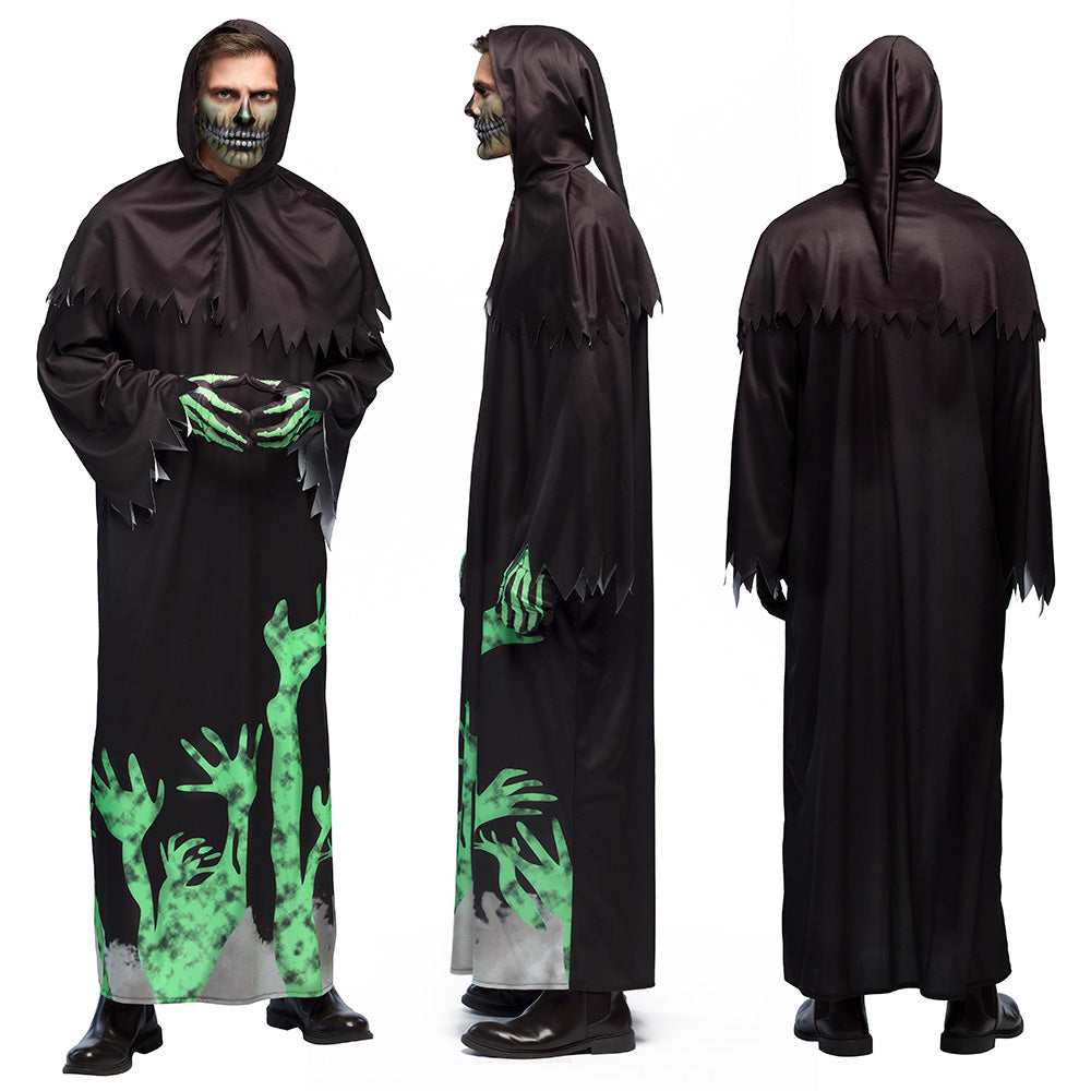 Déguisement Zombie Reaper Luminescent - Robe Longue Enfant/Ado