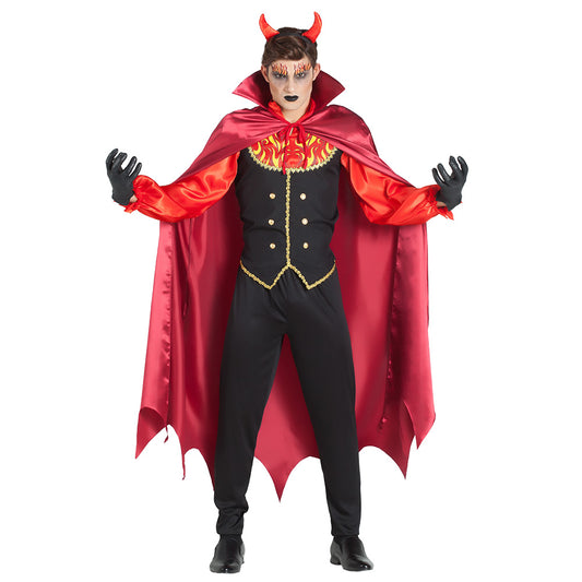 Déguisement Diable Demon Luxe - Cape Rouge et Cornes