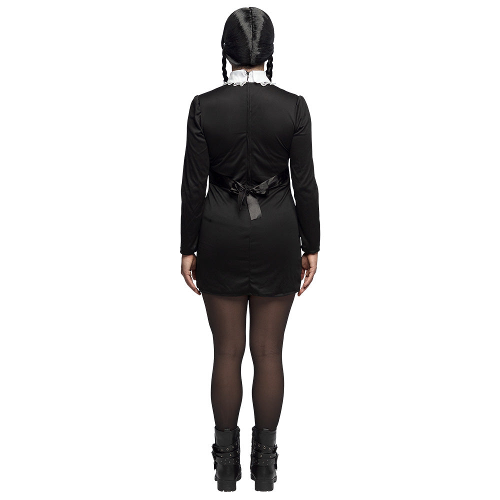 Déguisement Mercredi Addams Fille Noir avec Blazer