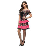 Déguisement Squelette Mexicain Femme - Robe Tête de Mort Halloween