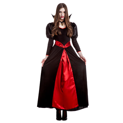 Déguisement Vampire Femme Noir et Rouge - Taille S