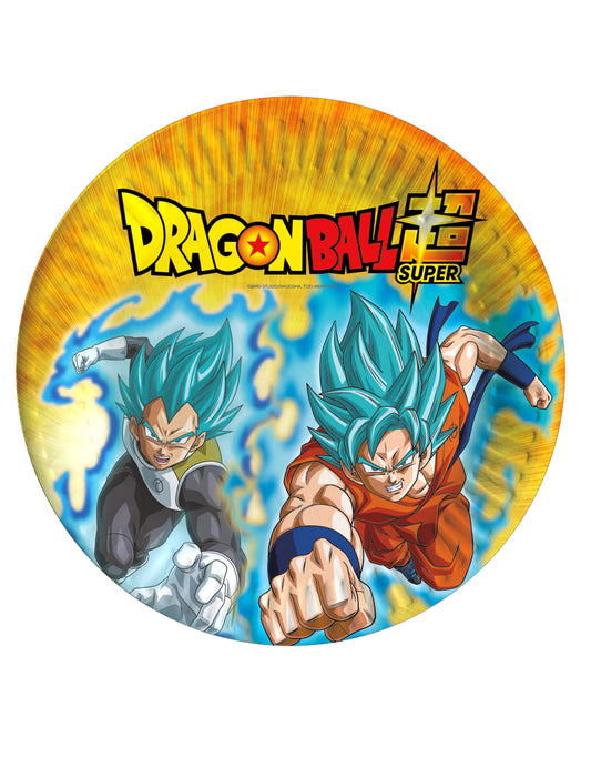 8 Assiettes en carton Dragon Ball Super 23 cm