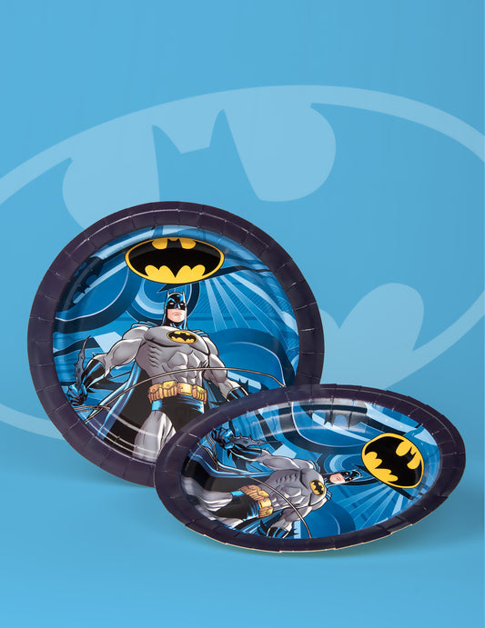 8 Assiettes en carton FSC® Batman 23 cm