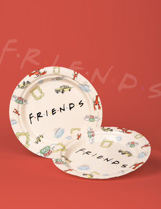 8 Assiettes en carton FSC® Friends 23 cm