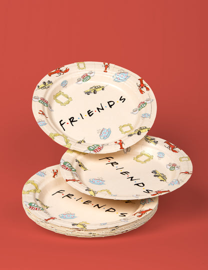 8 Assiettes en carton FSC® Friends 23 cm