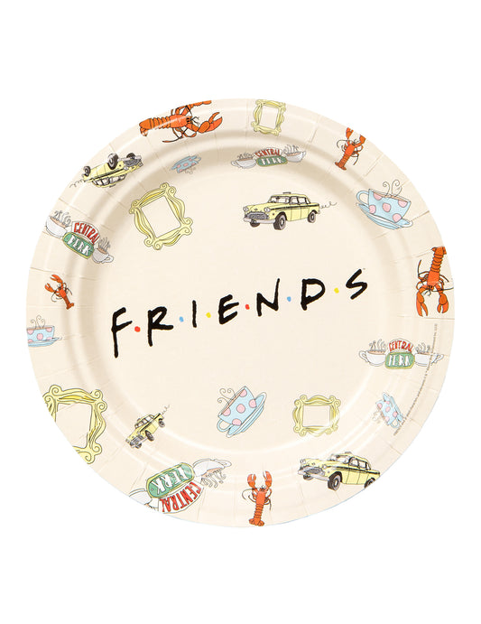 8 Assiettes en carton FSC® Friends 23 cm