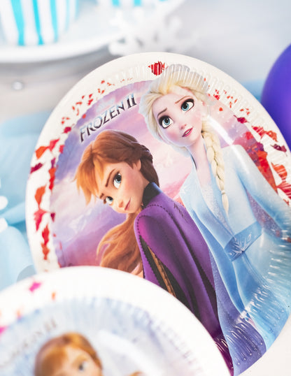 8 Assiettes en carton FSC La Reine des Neiges 2 23 cm