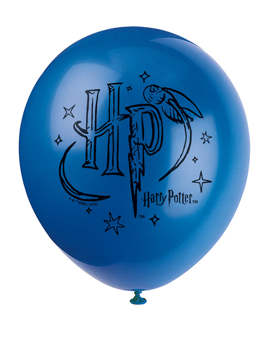 8 Ballons en latex Harry Potter 30 cm