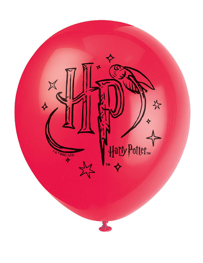 8 Ballons en latex Harry Potter 30 cm